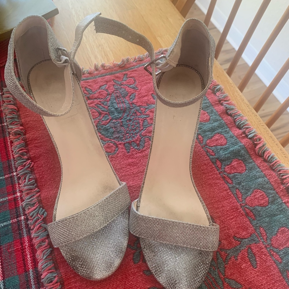 Bridesmaids shoes worn once. Sparkly sandals!